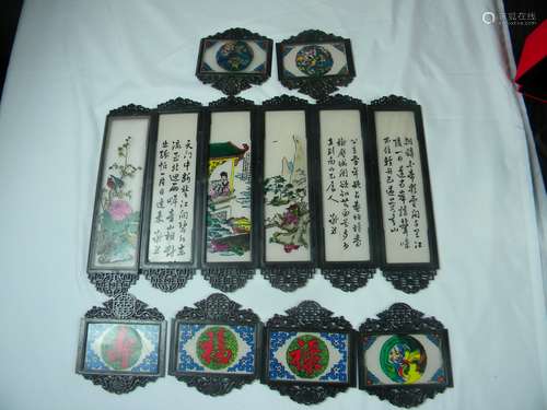 12 Pieces Chinese Panels