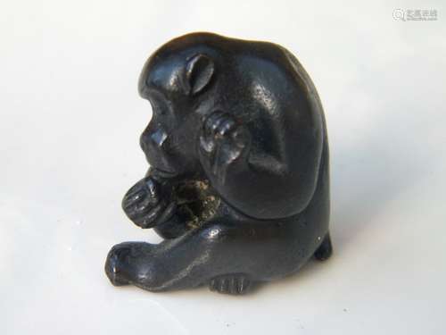 Antique Bronze Monkey Paper Weight