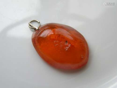 Antique Natural Butter Scotch Amber Pendant