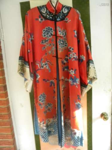 Antique Chinese Red Embroidery Clothes