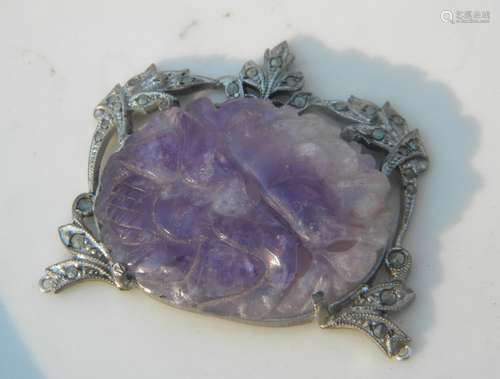 Antique Chinese Amethyst Pendant