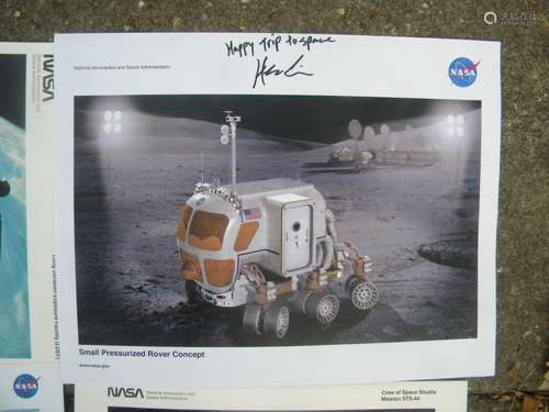 Lot of 11 NASA Litho Photos some signed