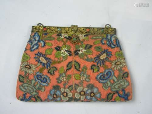 Antique Chinese Embroidery Purse