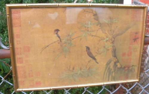 Antique Chinese Painting Framed