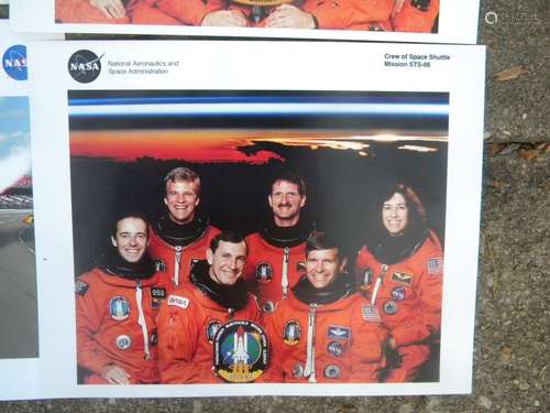 Lot of 8 NASA Litho Photoes some signed, etc.