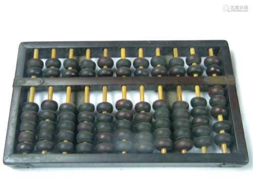 Antique Chinese Rosewood Abacus