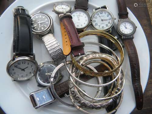 Group of Watches and Bracelets