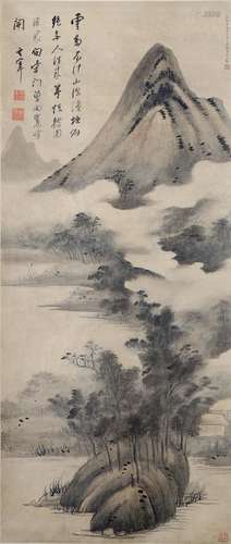 Dong Qichang: ink and color 'landscape' on paper