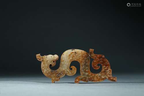 An archaic jade 'dragon' ornament