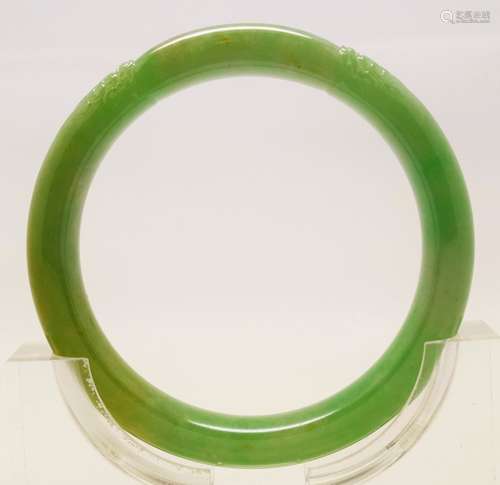 A natural jadeite jade bangle