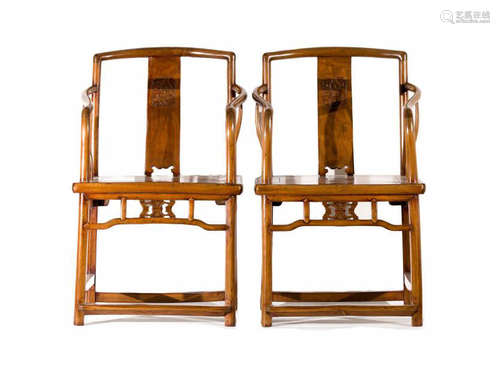 PAIR OF CHINESE ARMCHAIRS