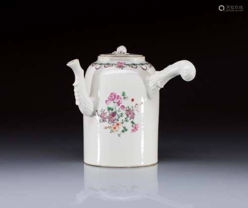 CHINESE EXPORT PORCELAIN CHOCOLATE POT