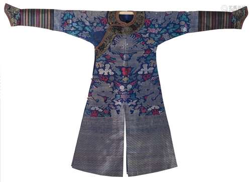 CHINESE BLUE GROUND DRAGON SUMMER ROBE