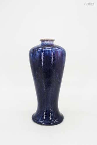 CHINESE FLAMBÉ GLAZED MEIPING VASE