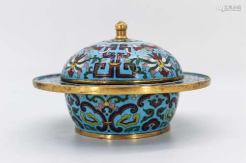 CHINESE CLOISONNÉ SPITTOON