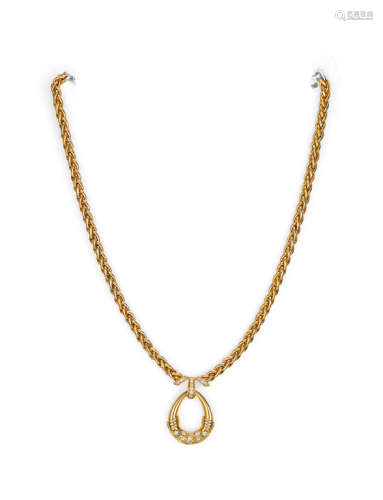 18K黄金 配 钻石项链 Cartier 约为1970年