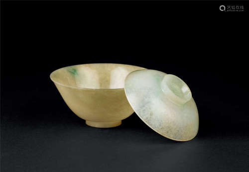清代（1644-1911） 翡翠盖碗