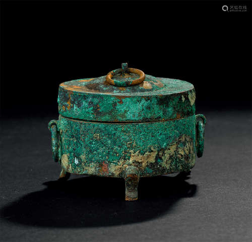 战国（B.C.475-221） 青铜三足双耳香炉