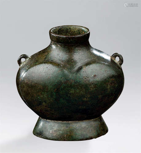 汉代（B.C.206-A.D.220） 青铜双耳小罐