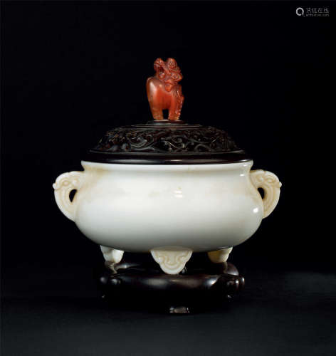 清代（1644-1911） 德化窑白瓷香炉