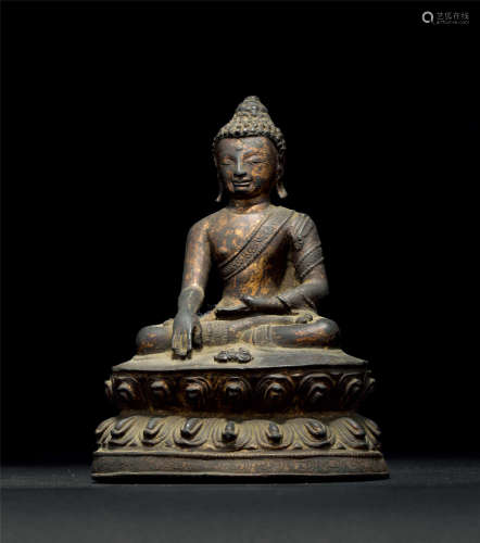 明代（1368-1644） 铜佛座像