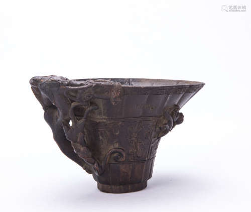 A Chinese Bamboo Root Cup
