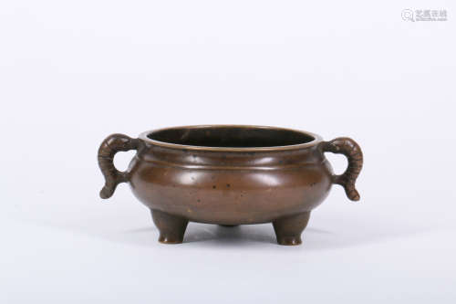 A Chinese Bronze Incense Burner