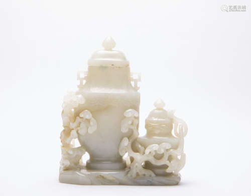 A Chinese Hetian Jade Decoration