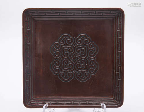 A Chinese Lacquered Plate