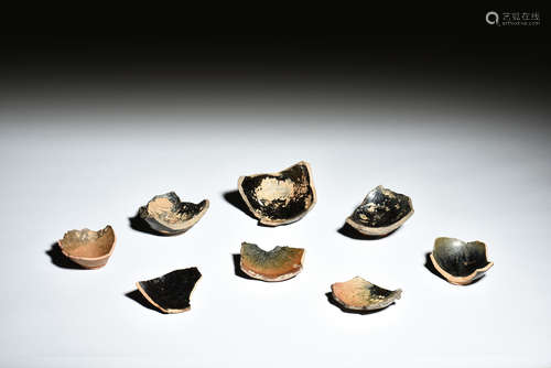 Group of Jianyang ware Ceramic Shards