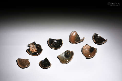 Group of Jian ware Ceramic Shards