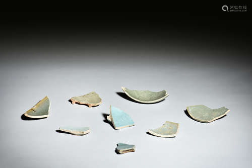 Group of Jun ware Ceramic Shards