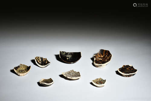 Group of Jizhou ware Ceramic Shards