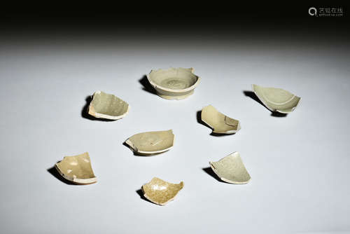 Group of Yue ware Ceramic Shards