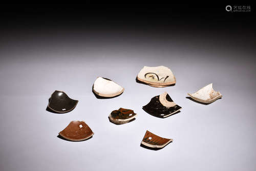 Group of Cizhou ware Ceramic Shards