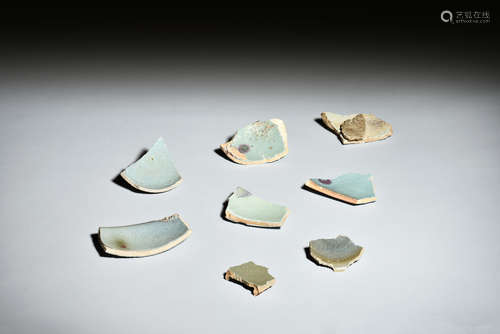 Group of Jun ware Ceramic Shards