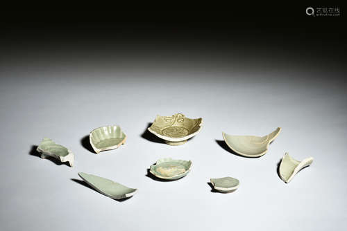 Group of Longquan ware Ceramic Shards