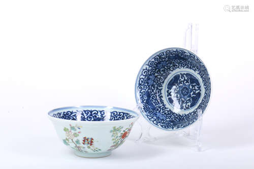 A Pair Of Chinese Porcelain Bowls