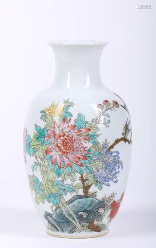 A Chinese Famille Rose Vase