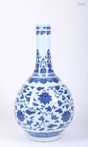 A Chinese Blue And White Porcelain Vase