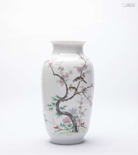 A Chinese Famille Rose Vase