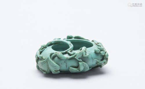 A Chinese Turquoise Water Pot