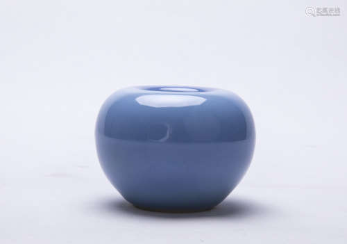 A Chinese Blue Glazed Water Pot
