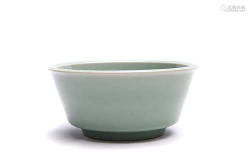 A Chinese Celadon Glazed Brush Washer