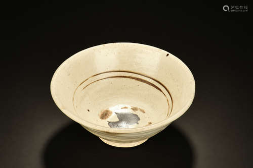 Mongolian white glazed bowl