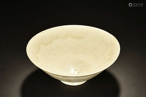 Impressed celadon bowl