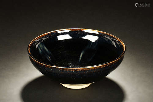 Cizhou ware black glazed bowl