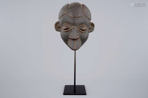 Un masque africain en bois sculptŽ, Bamoun, Cameroun