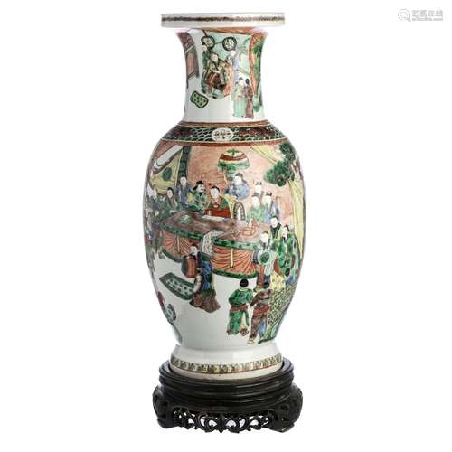 Large vase in chinese porcelain, Guangxu