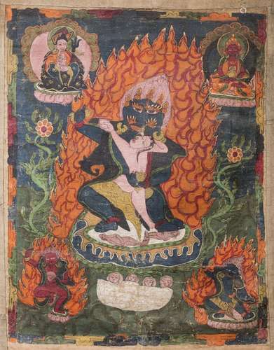 Tibetan Thangka, 19thC